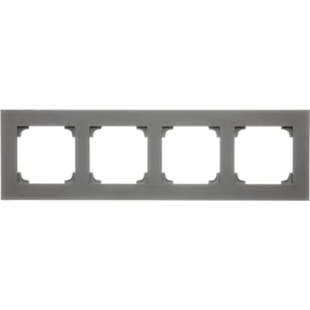 vypínač Rámeček čtyřnásobný Simon 55 Line grafit matný