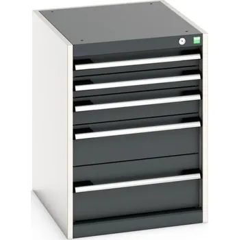 Skříňka Bott Cubio - 5 zásuvek, 525 mm šířka Výška [mm]: 700, Hloubka [mm]: 650