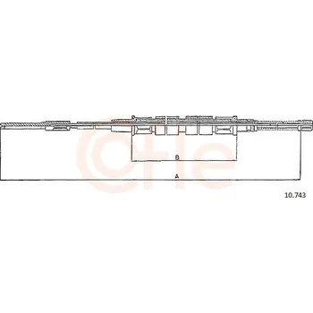 Auto-moto Tažné lanko, parkovací brzda COFLE CFE10.743