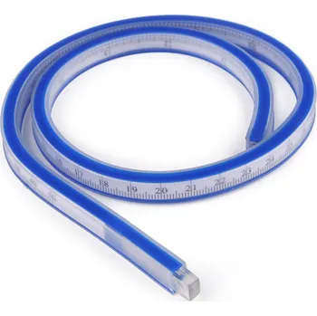 Ohebné pravítko délka 50 cm, 60 cm, barva 1 (50 cm) modrá