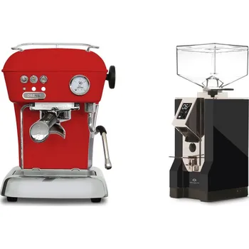 Kávovar Ascaso Dream ONE, Love Red + Eureka Mignon Specialita, CR black