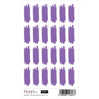 samolepka Fleppi Color coding kolekce | fialová – čmárance