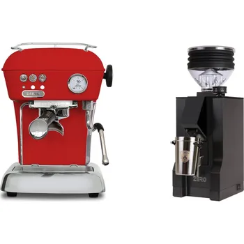 Kávovar Ascaso Dream ONE, Love Red + Eureka Mignon Zero, BL black