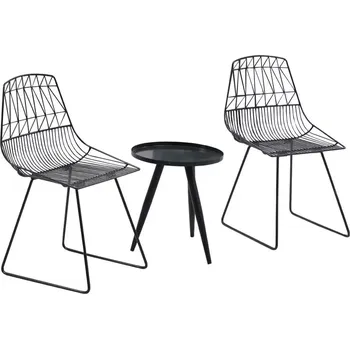 Zahradní sestava Tempo Kondela Sahir set 2 + 1 černý