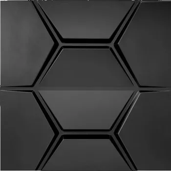 Obklad Obkladové panely 3D PVC HEXAGON černý HEXAGON D154 černý