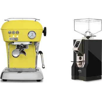 Kávovar Ascaso Dream ONE, Sun Yellow + Eureka Mignon Turbo, CR black