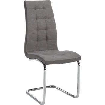 Jídelní židle Jídelní židle SALOMA. Světlešedá / šedá / chrom