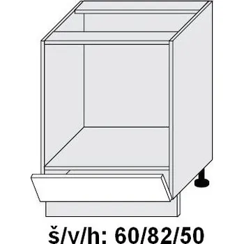 kuchyňská skříňka dolní SIGNUM BÍLÁ D11K/60 - grey