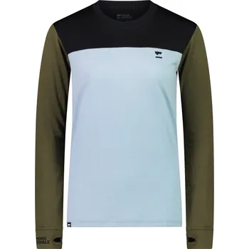 Pánské oblečení merino triko MONS ROYALE YOTEI BF LS WMNS riverbed Velikost: S