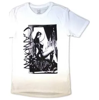 Merch Dc Comics: Dc Comics Unisex T-shirt: Catwoman - Skyline (large) L