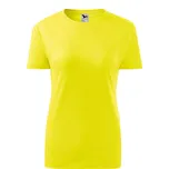 MALFINI CLASSIC NEW 133 / Tričko dámské - citronově žlutá M