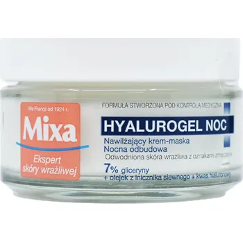 Pleťová maska Mixa Hyalurogel Night Cream-Mask Hydration 50 ml