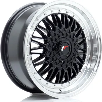 Alu kolo Japan Racing JR9 17x7,5 ET20-35 BLANK Gloss Černá w/Machined Lip