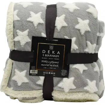 deka HOME ELEMENTS Beránková deka s jacquard vzorem 150 x 200 cm 1ks