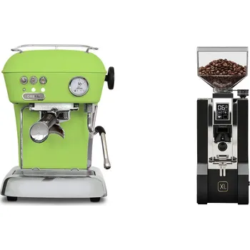 Kávovar Ascaso Dream ONE, Fresh Pistachio + Eureka Mignon XL, CR black