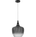 Kouřově šedé skleněné závěsné světlo Nova Luce Loni 24 cm