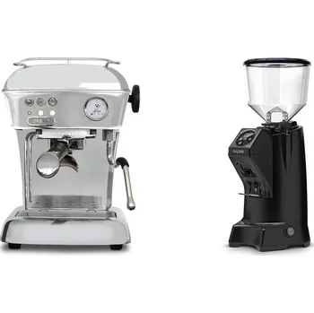 Kávovar Ascaso Dream ONE, leštěný hliník + Eureka Nadir 65 Touch, black