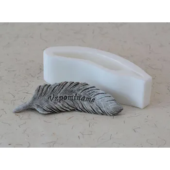 Silikonová forma - Peříčko - Vzpomínáme 123 x 30 x 25 mm