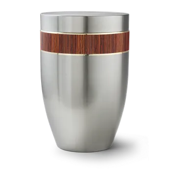 Smuteční dekorace Kovová urna Stella - Zebrano