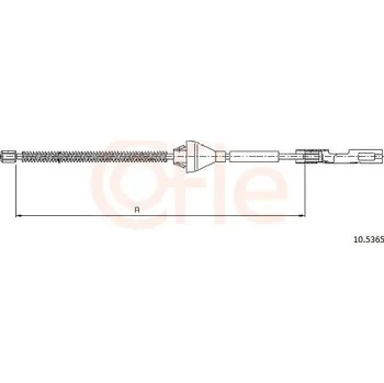 Auto-moto Tažné lanko, parkovací brzda COFLE 10.5365