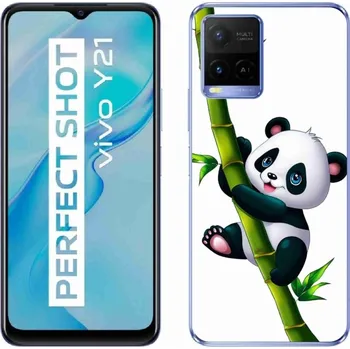 Pouzdro na mobilní telefon Gelový kryt mmCase na Vivo Y21/Y21s/Y33s - panda na bambusu