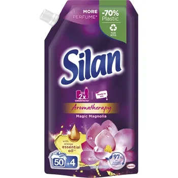 Aviváž Silan Aromatherapy Magic Magnolia koncentrovaná aviváž doypack 54 dávek 594 ml