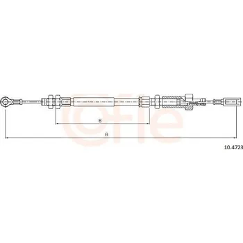 Auto-moto Tažné lanko, parkovací brzda COFLE 10.4723