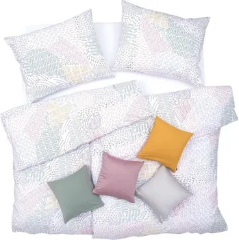 Bytový textil SCANquilt povlečení KLASIK SOFT narvik bílobarevná 140 x 200/70 x 90 cm