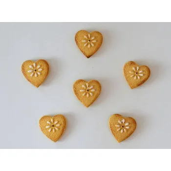 Party dekorace Malované perníkové srdíčko se samolepkou