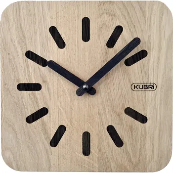 Hodiny KUBRi 0160 - 20 cm hodiny z dubového masívu včetně dřevěných ručiček