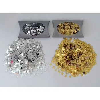 Konfeta Konfety - Hvězdičky 1 cm ČERVENÉ