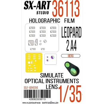 Plastikový model 1/35 Holographic film Leopard 2 A4 (MENG)