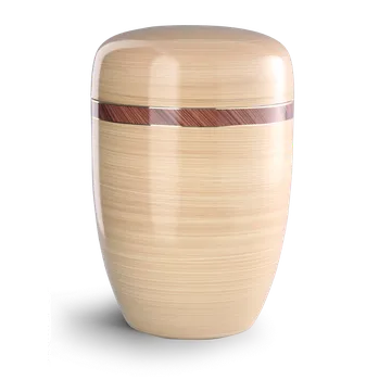 Smuteční dekorace Kovová urna Milano - Světle hnědá