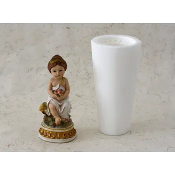 Silikonová forma - Dívka s květinkami prům. 65 x 142 mm