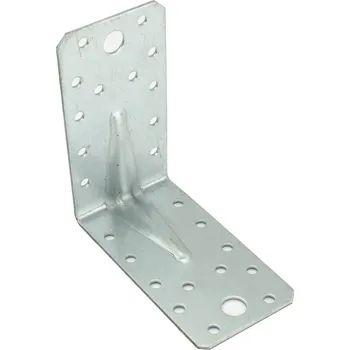 Tesařské kování Úhelník spojovací UR7 prodloužený, 100x100x55mm, 2,0mm, ZN