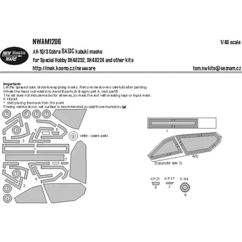 Plastikový model 1/48 Mask AH-1Q/S Cobra BASIC (SP.HOB.)