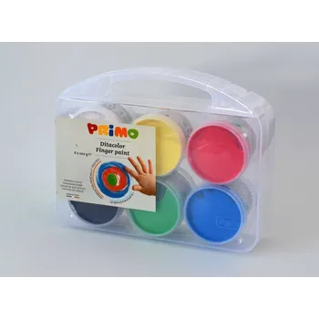 Vodová barva Prstové barvy PRIMO 6 x 100 g