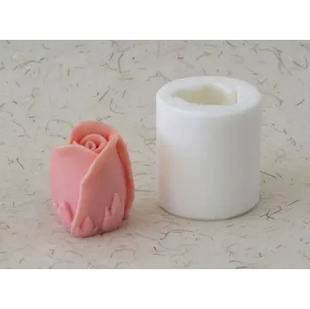 Silikonová forma - Květ - Růže poupě 43 x 40 x 47 mm