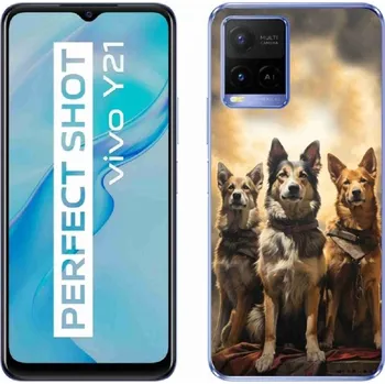 Pouzdro na mobilní telefon Gelový kryt mmCase na Vivo Y21/Y21s/Y33s - tři psi
