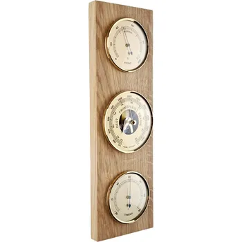 Barometr KUBRi 0223 - špičkový barometr s vynikající citlivostí v dubovém rámu