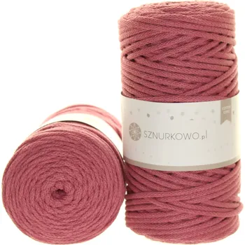 Příze Sznurkowo Bavlněná šňůra 3mm starorůžová