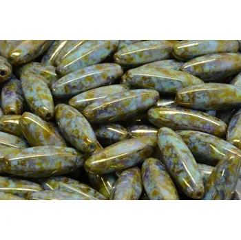 Dětské navlékací korálky Korálky oliva č.1952 (19x7mm)