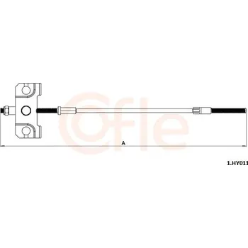 Auto-moto Tažné lanko, parkovací brzda COFLE 1.HY011