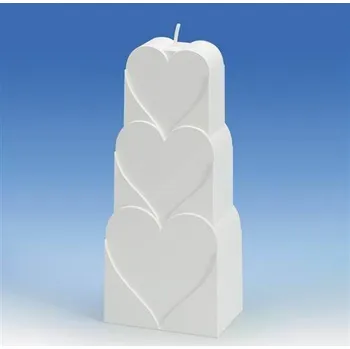 Nádoba na pečení Forma na svíčky SRDCE - RELIÉF