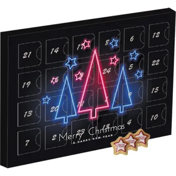 Čokoláda Adventní kalendář s marcipánovými hvězdami 200ks