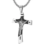 Gaira® Přívěsek Kříž 3770, Barva černá