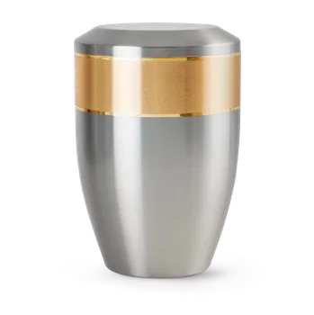 Smuteční dekorace Kovová urna Aurum - Stříbrná