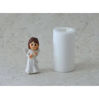 Silikonová forma - Andělka s píšťalkou 38 x 35 x 80 mm