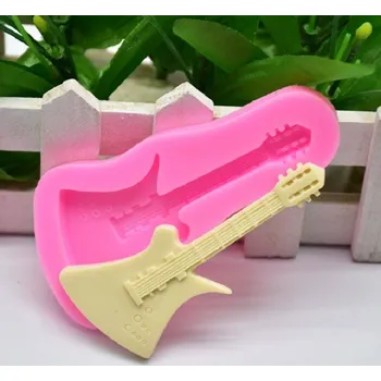 Silikonová forma - ozdoba Kytara 85 x 35 x 5 mm