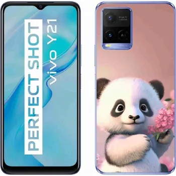 Pouzdro na mobilní telefon Gelový kryt mmCase na Vivo Y21/Y21s/Y33s - roztomilá panda